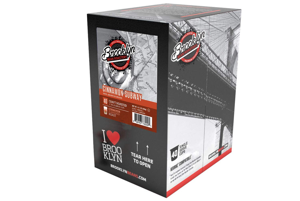 Brooklyn Beans pod inside Keurig brewer demonstrating easy brewing benefit
