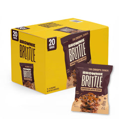 Brownie Brittle front packaging showing 20-count box and convenience