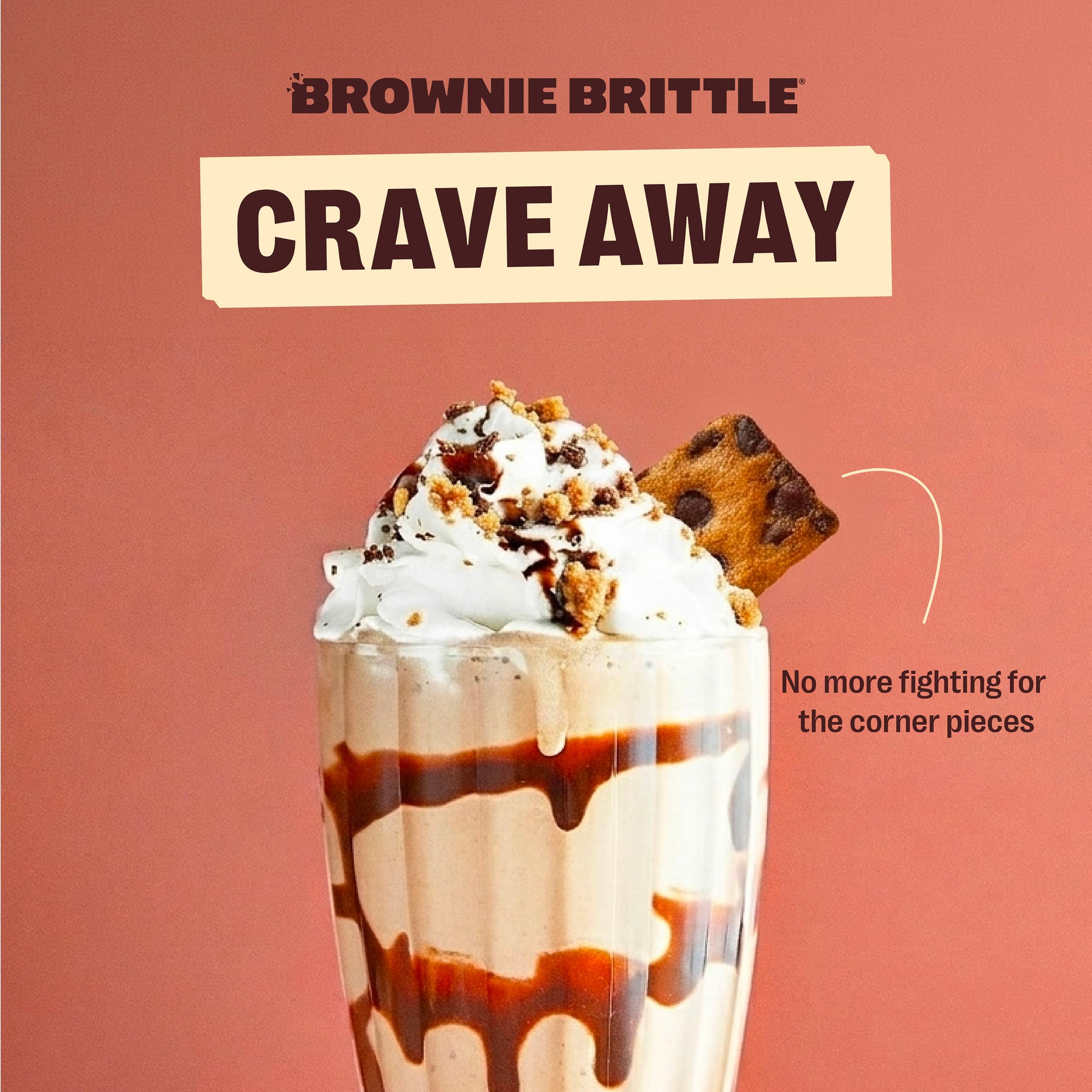 Brownie Brittle snack bowl on table for easy sharing and entertaining