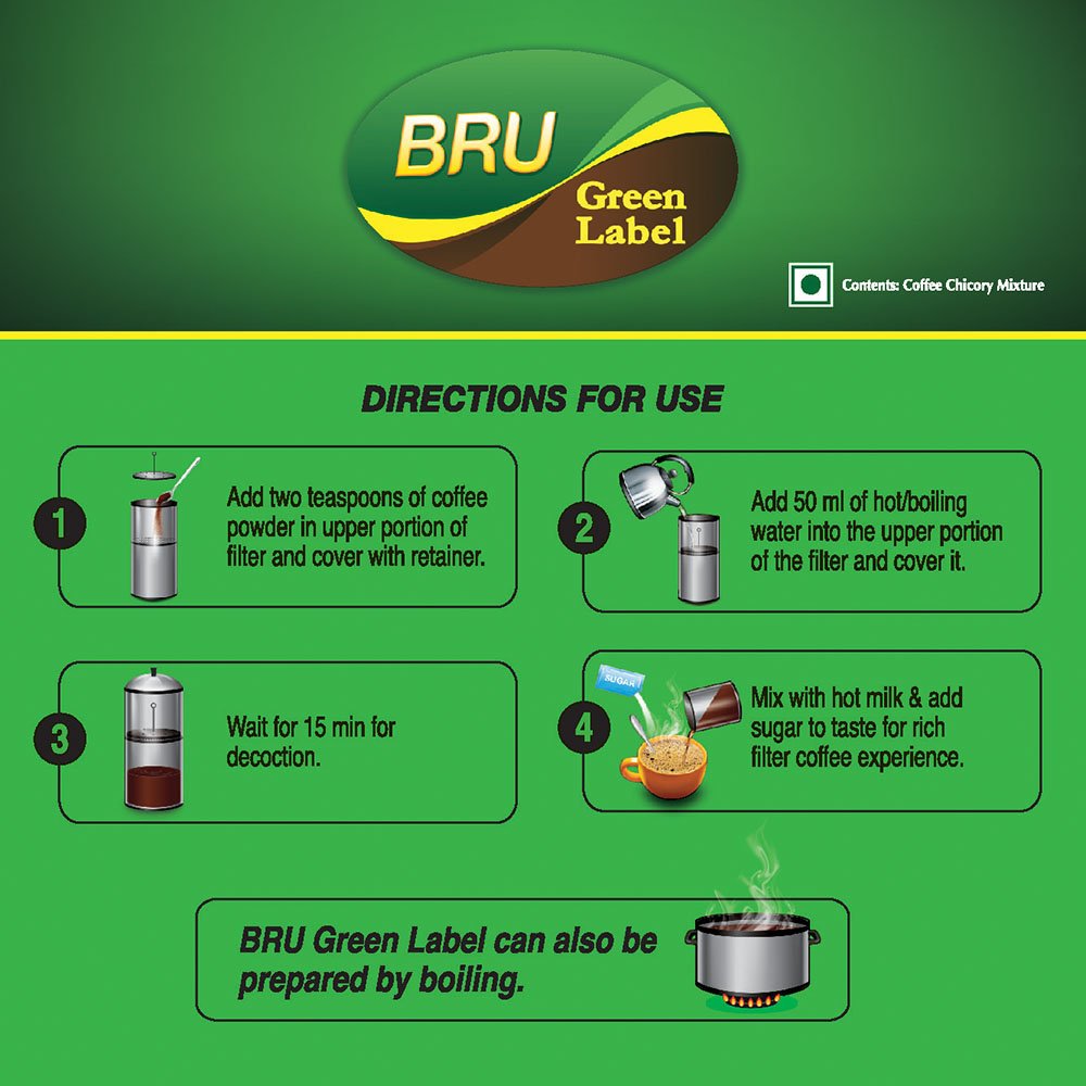 bru pouring freshly brewed coffee from pot showing strong aroma and steam
