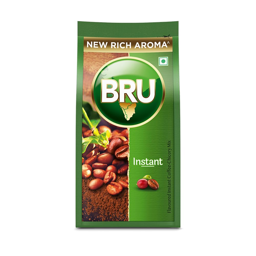 bru front packaging showing 200g refill and clear branding for convenience