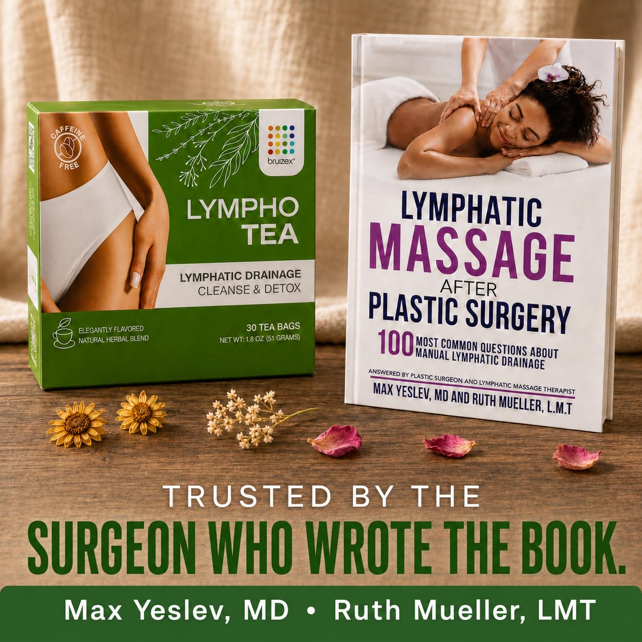 Several Bruizex tea bags individually wrapped showing freshness and travel-friendly benefit