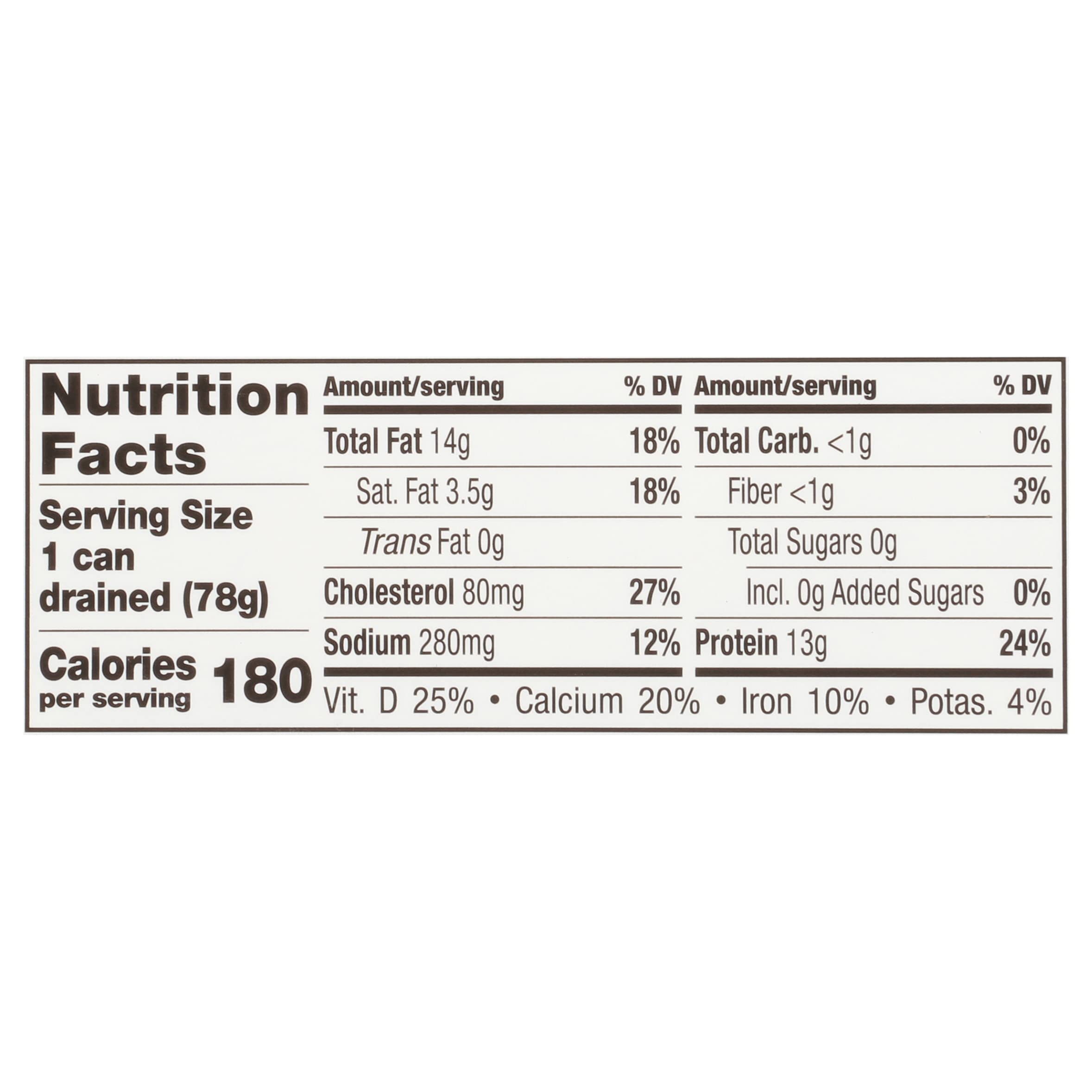 Brunswick can beside a ruler for scale to show convenient 4.23 oz size