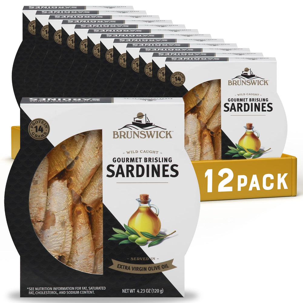 brunswick front can showing label and can design for product recognition and easy selection