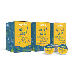 BRUVI front packaging showing 60 De La Casa pods and clear branding benefit