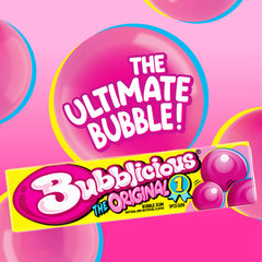 Bubblicious opened five-piece pack ready to share at events