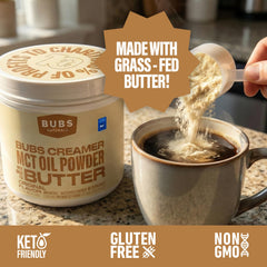 BUBS Naturals mixed in shaker bottle delivering convenient fuel