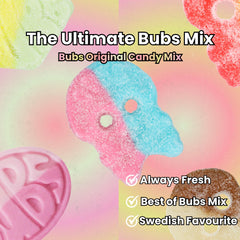 Try New Treats bubs assorted flavors arranged on plate for clear flavor recognition benefit