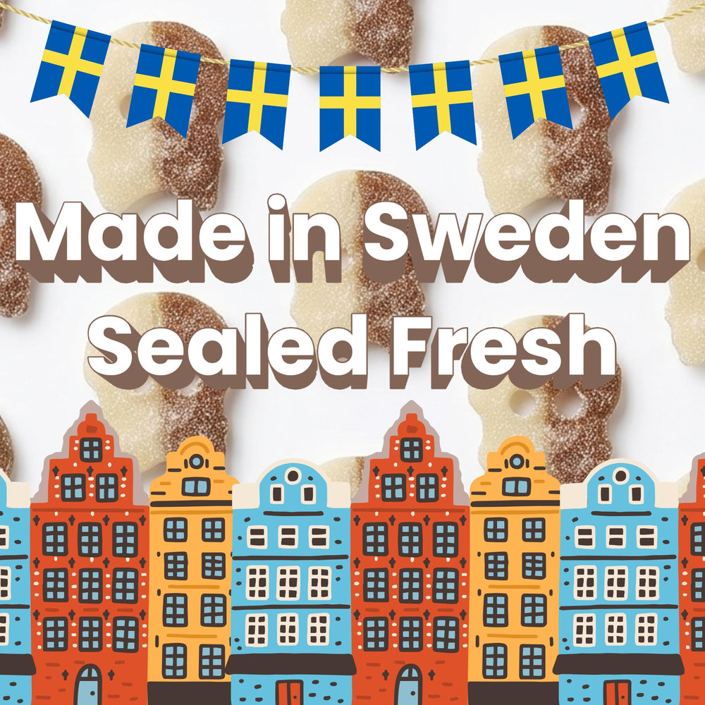 Bubs ingredient label and Sweden origin by Try New Treats shows clean ingredients benefit