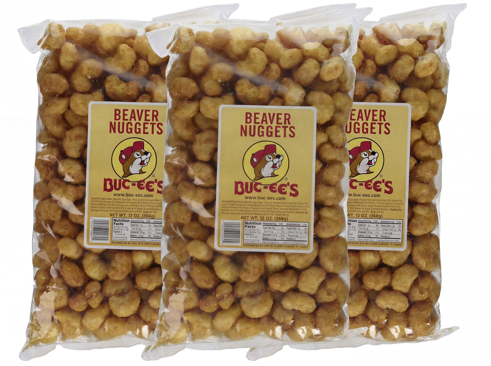 Buc-ee's front packaging showing three 13 oz bags and brand logo, ideal for gifting