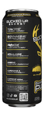 Bucked Up can in hand demonstrating 16 fl oz scale and portable energy boost