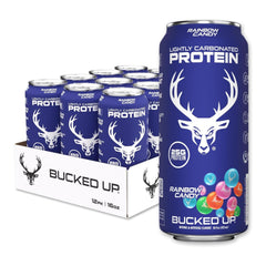 Bucked Up front packaging Rainbow Candy showing can and branding for quick identification