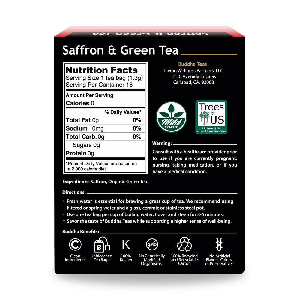 Buddha Teas brewed cup steaming to display color and inviting aroma benefit