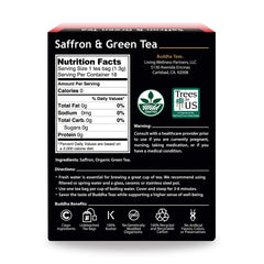 Buddha Teas brewed cup steaming to display color and inviting aroma benefit