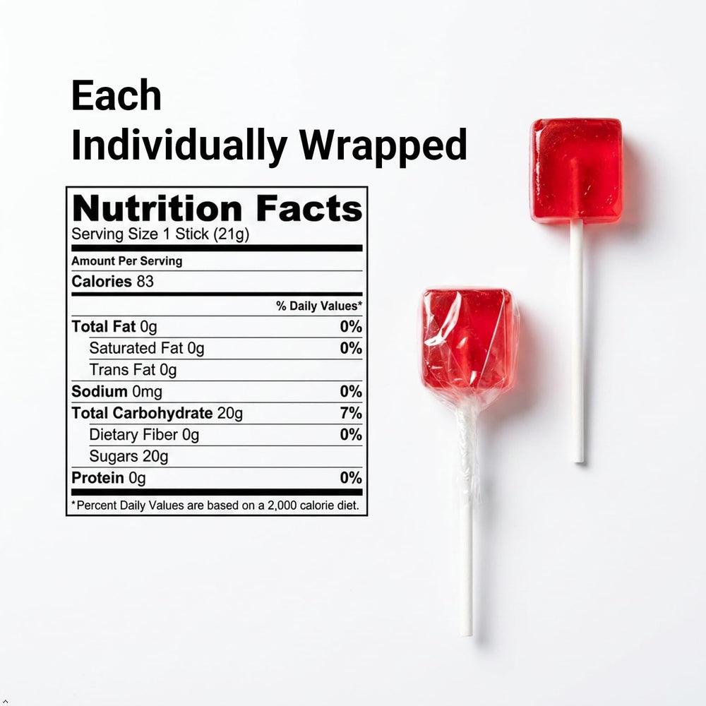 Buffalo Bills individually wrapped sucker highlighting freshness and mess-free serving