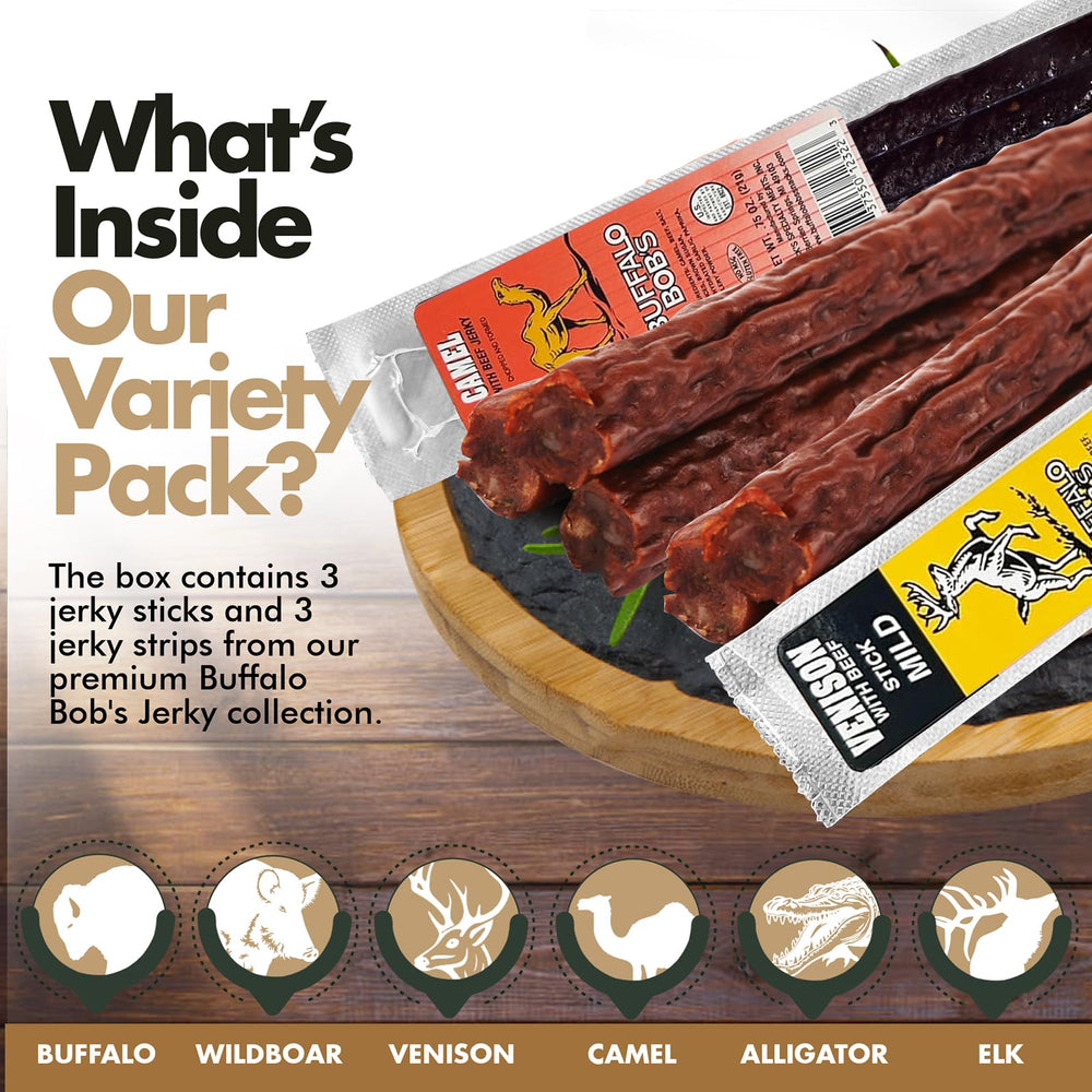 Jerky-n-Spice Buffalo Bob's product label and ingredients for informed choices