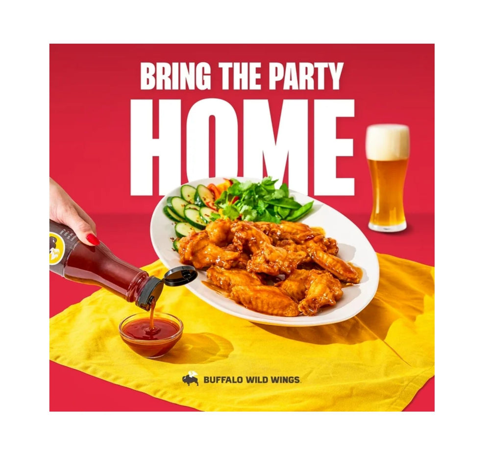 buffalo wild wings glaze on grilled chicken breast, creates caramelized sweet-spicy finish