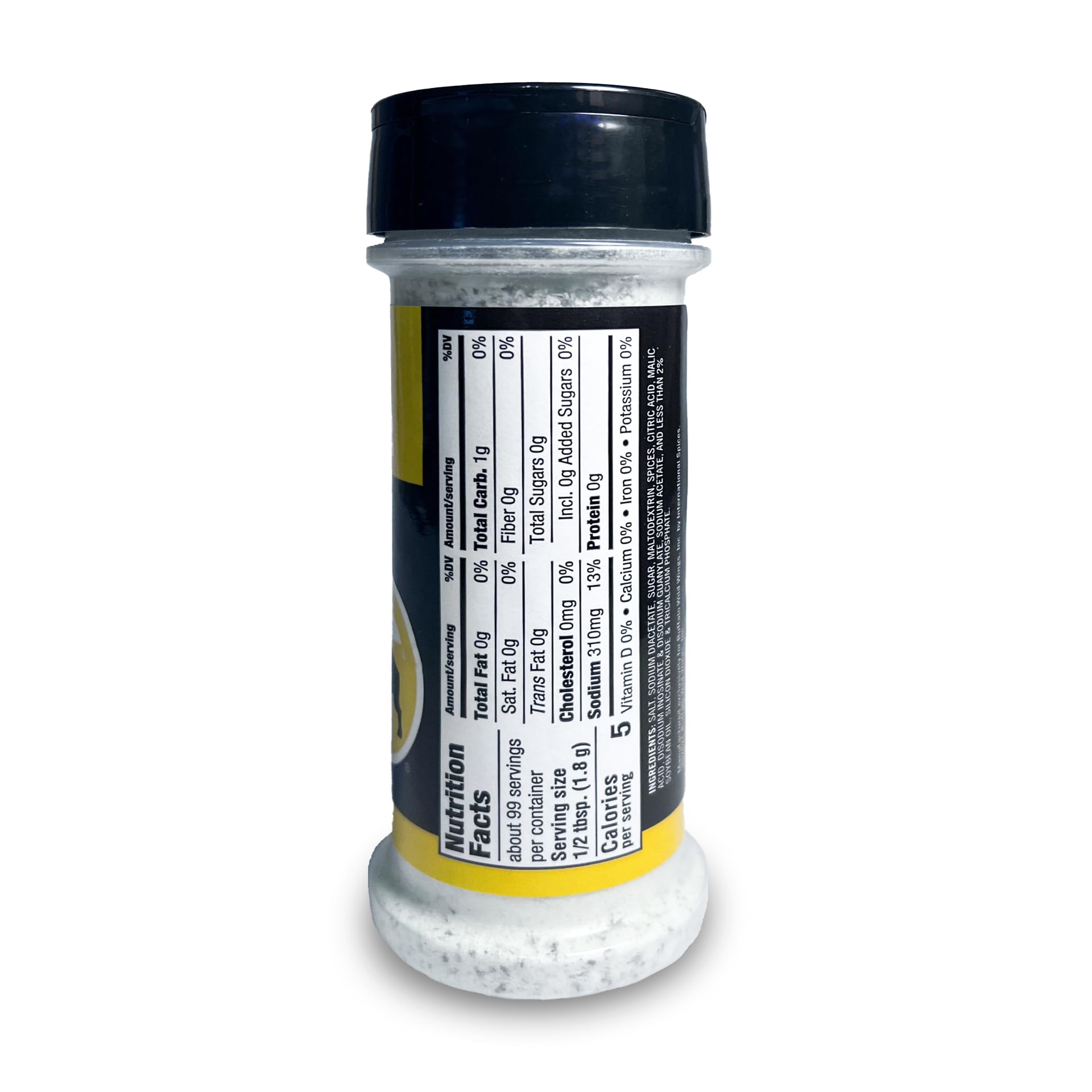 Buffalo Wild Wings shaker held in hand showing size and portable convenience