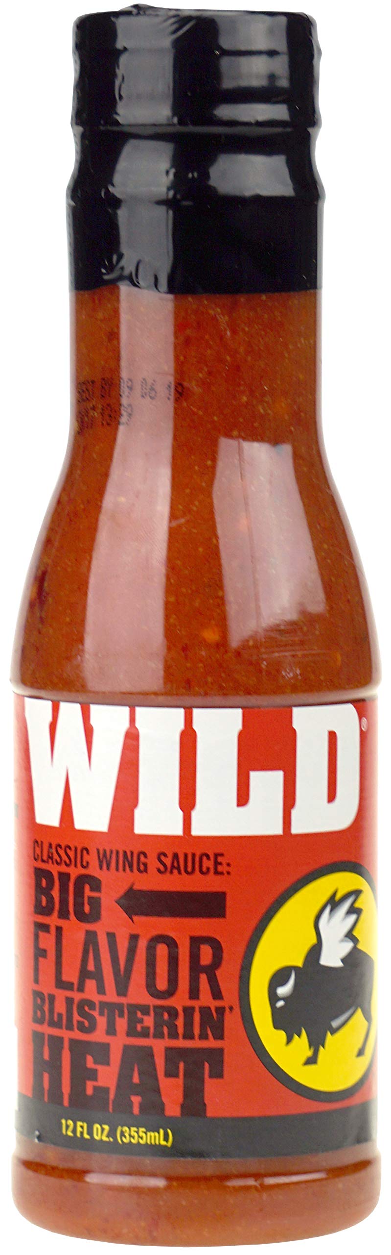Buffalo Wild Wings Wild Sauce front bottle showing label and serving suggestion benefit
