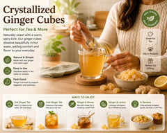 Buha Sweets cube steeping in tea adding warming flavor