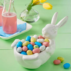 Buha Sweets robin eggs in an Easter basket adding festive color and easy gifting option