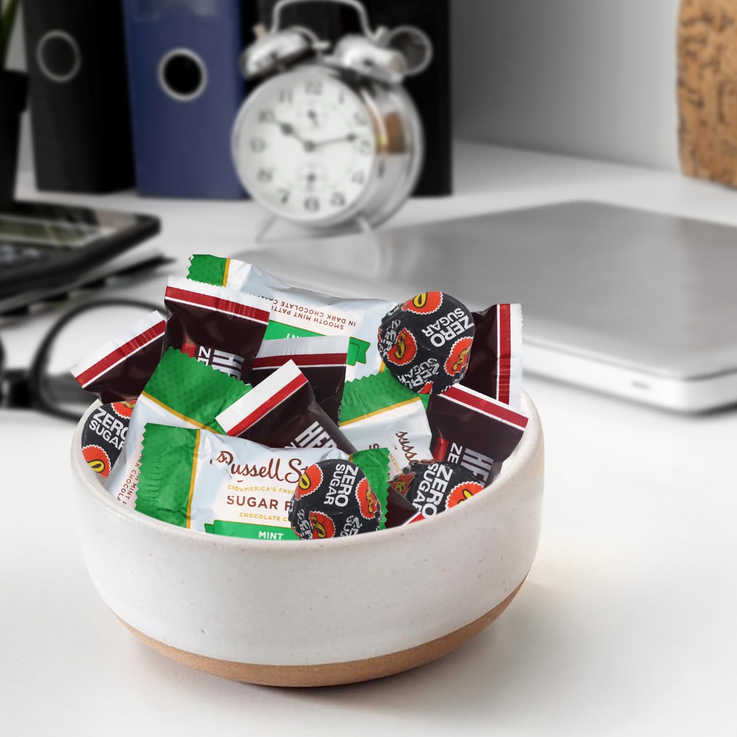 Buha Sweets next to a ruler showing pack scale for portion and storage planning