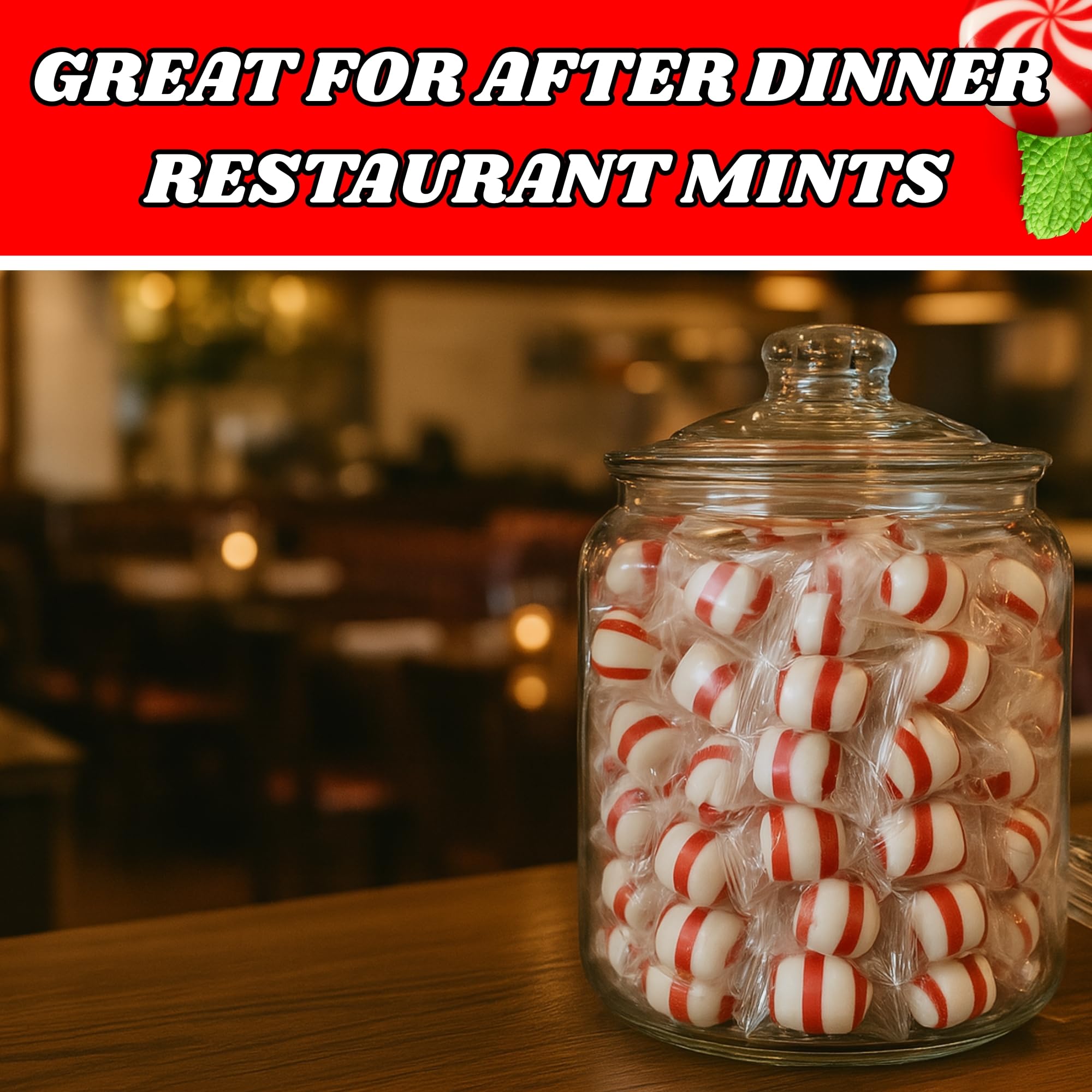 Bulk Bites on a restaurant counter jar indicating hospitality presentation benefit