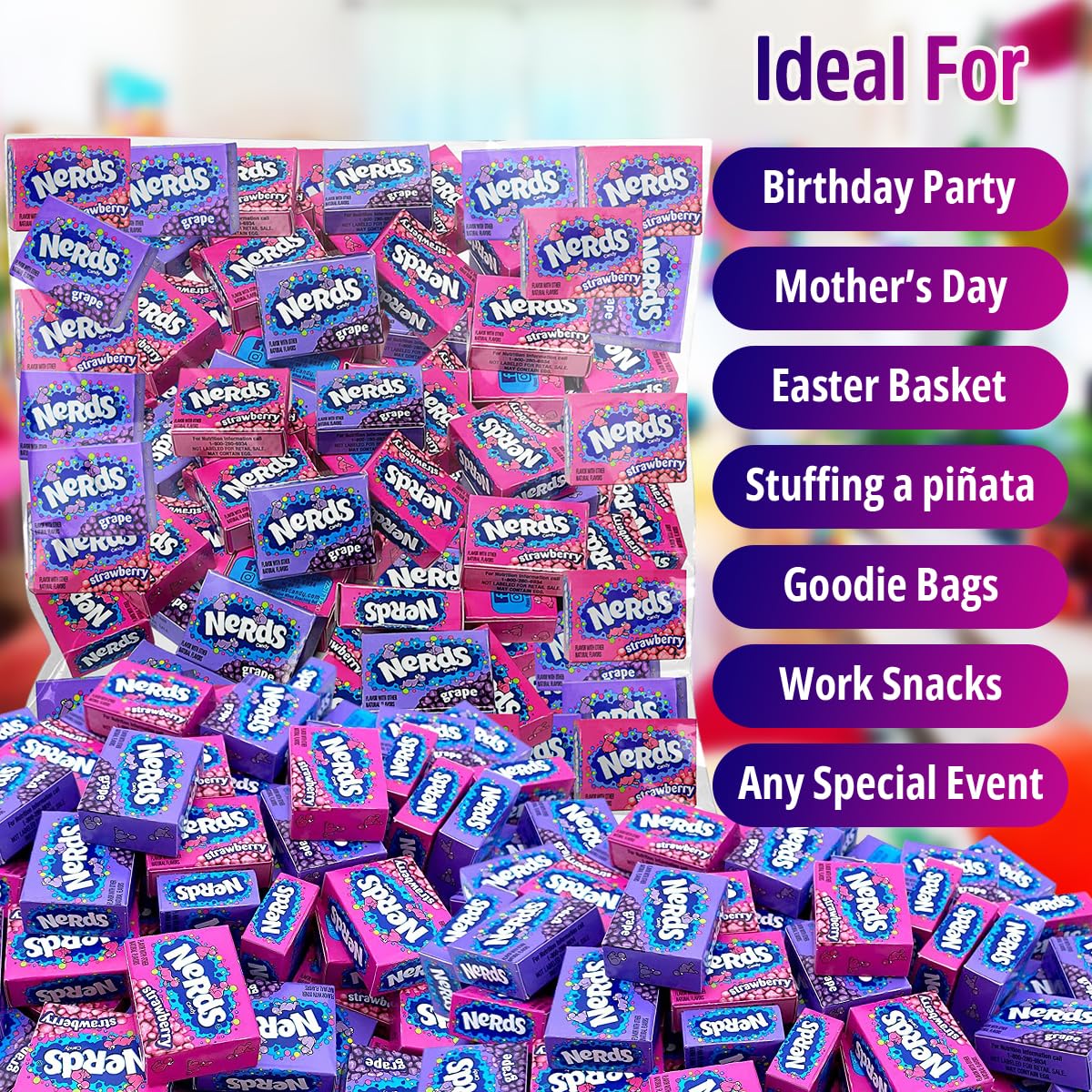 Bulk Candy label and ingredient panel showing product info and storage benefit