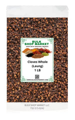 BulkShopMarket whole cloves front pack showing fresh aroma and long-lasting flavor