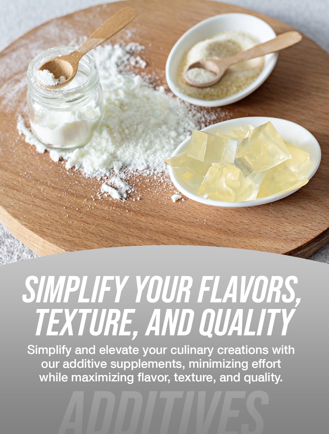 BulkSupplements xanthan gum measured on spoon showing precise portion control benefit
