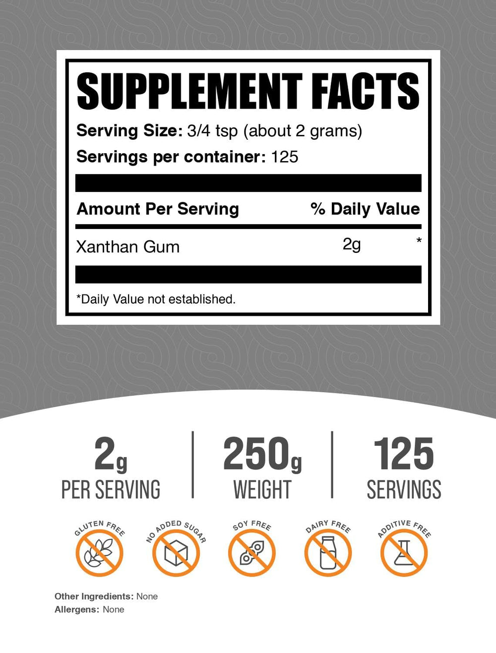 BulkSupplements xanthan gum powder close-up texture illustrating fine, lump-free consistency