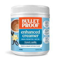 Bulletproof front packaging showing product and flavor for easy identification and choice