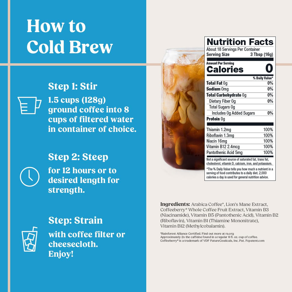 Bulletproof coarse-ground coffee texture ideal for smooth cold brew extraction
