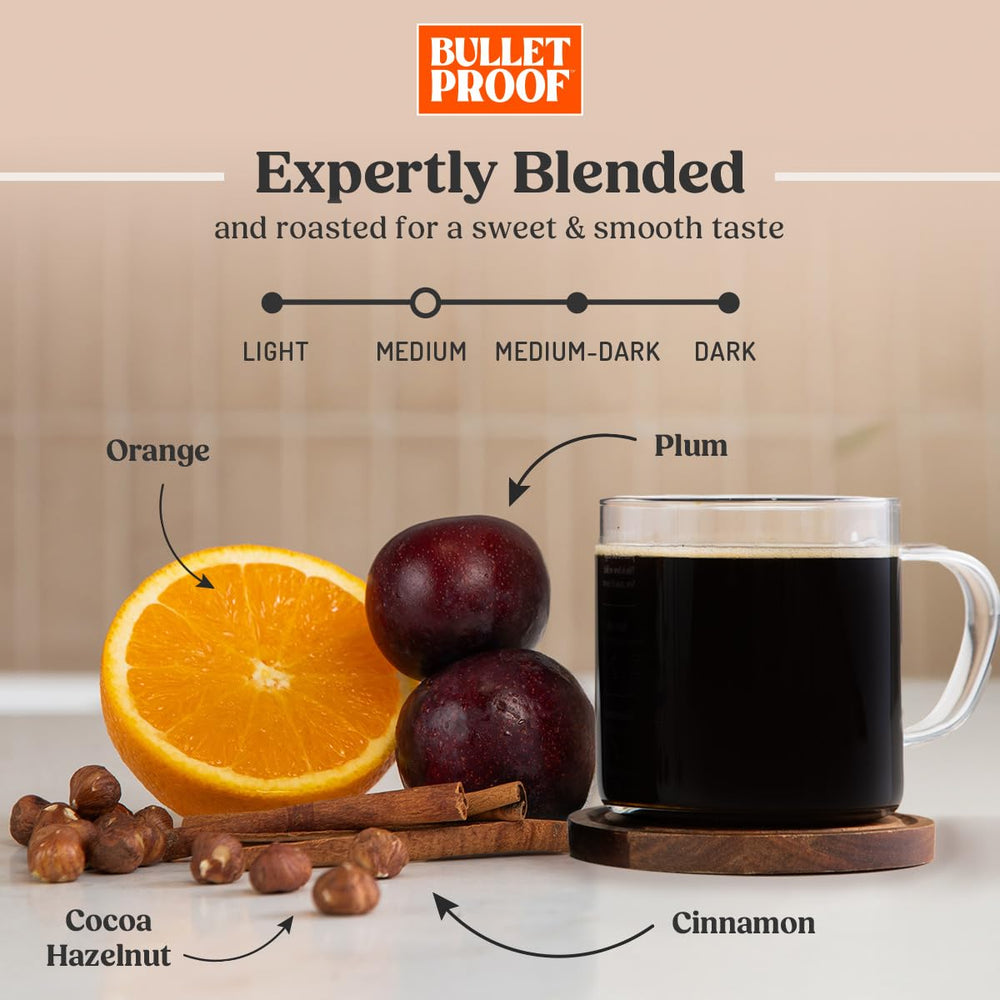 Bulletproof single pod close-up showing seal and fresh-roast aroma preservation