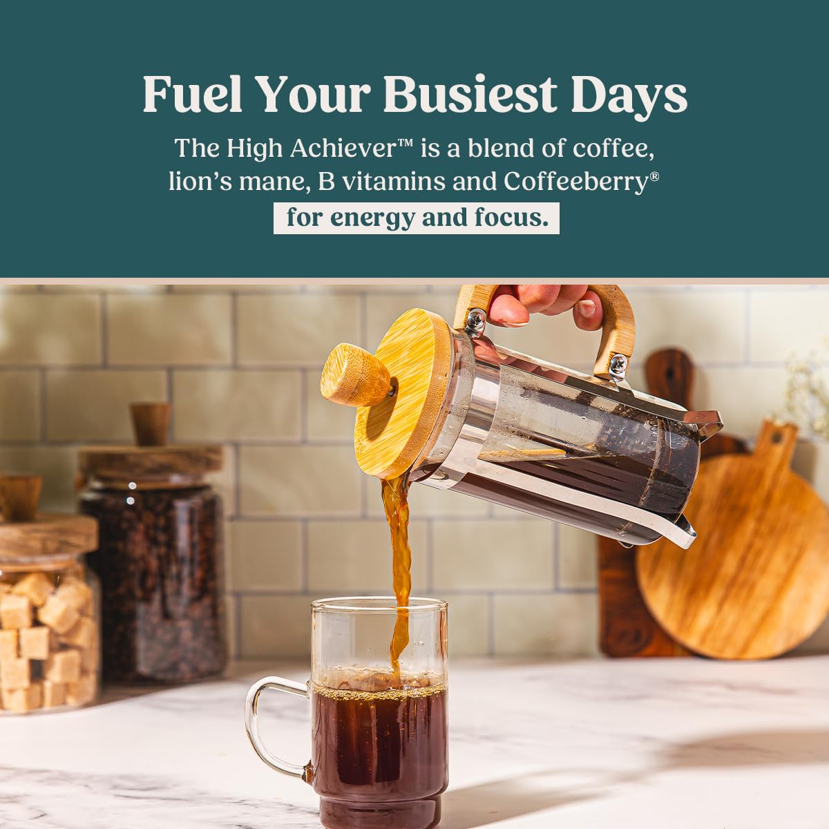 Bulletproof pod loaded into single-serve brewer showing fast brewing and consistent flavor benefit