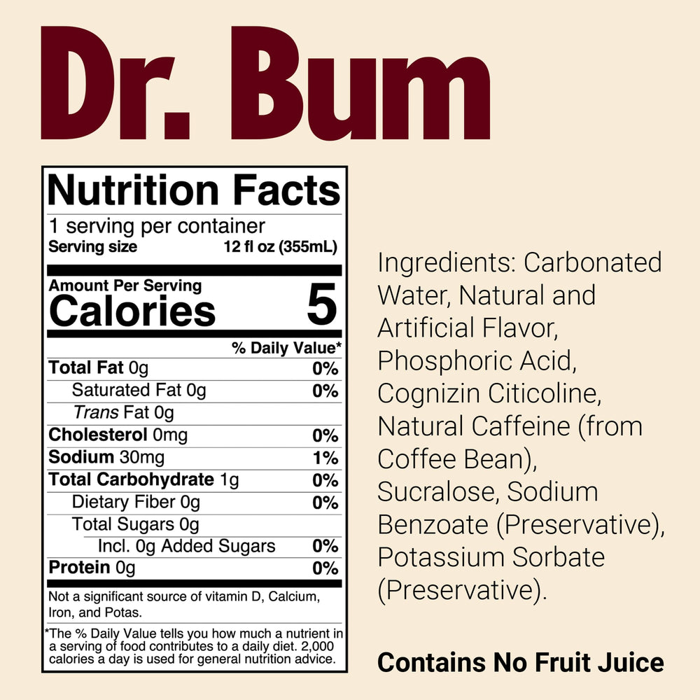 Bum Energy twelve-pack display for convenient stock and ready-to-drink accessibility