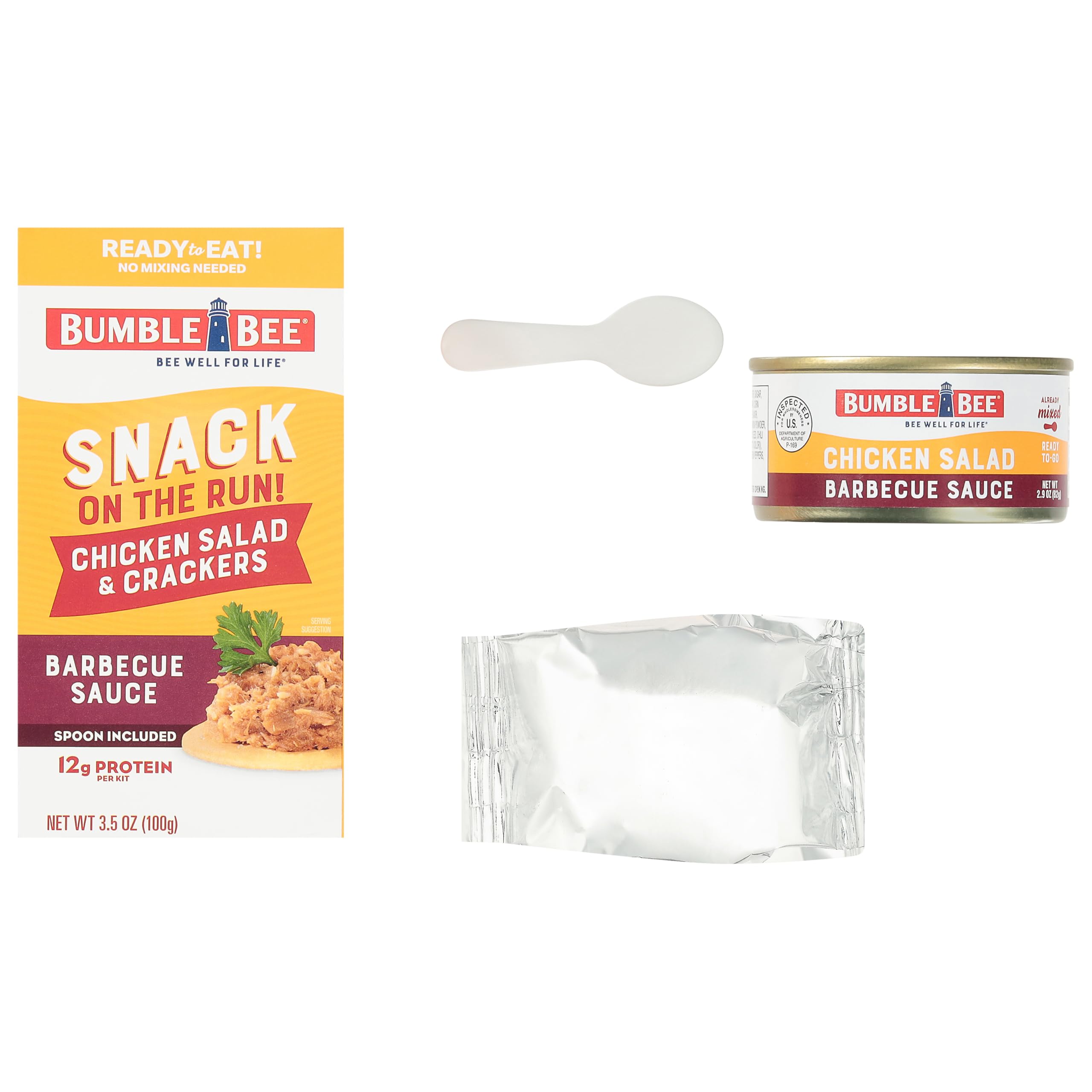 Bumble Bee kit at campsite showing durable, lightweight outdoor snacking