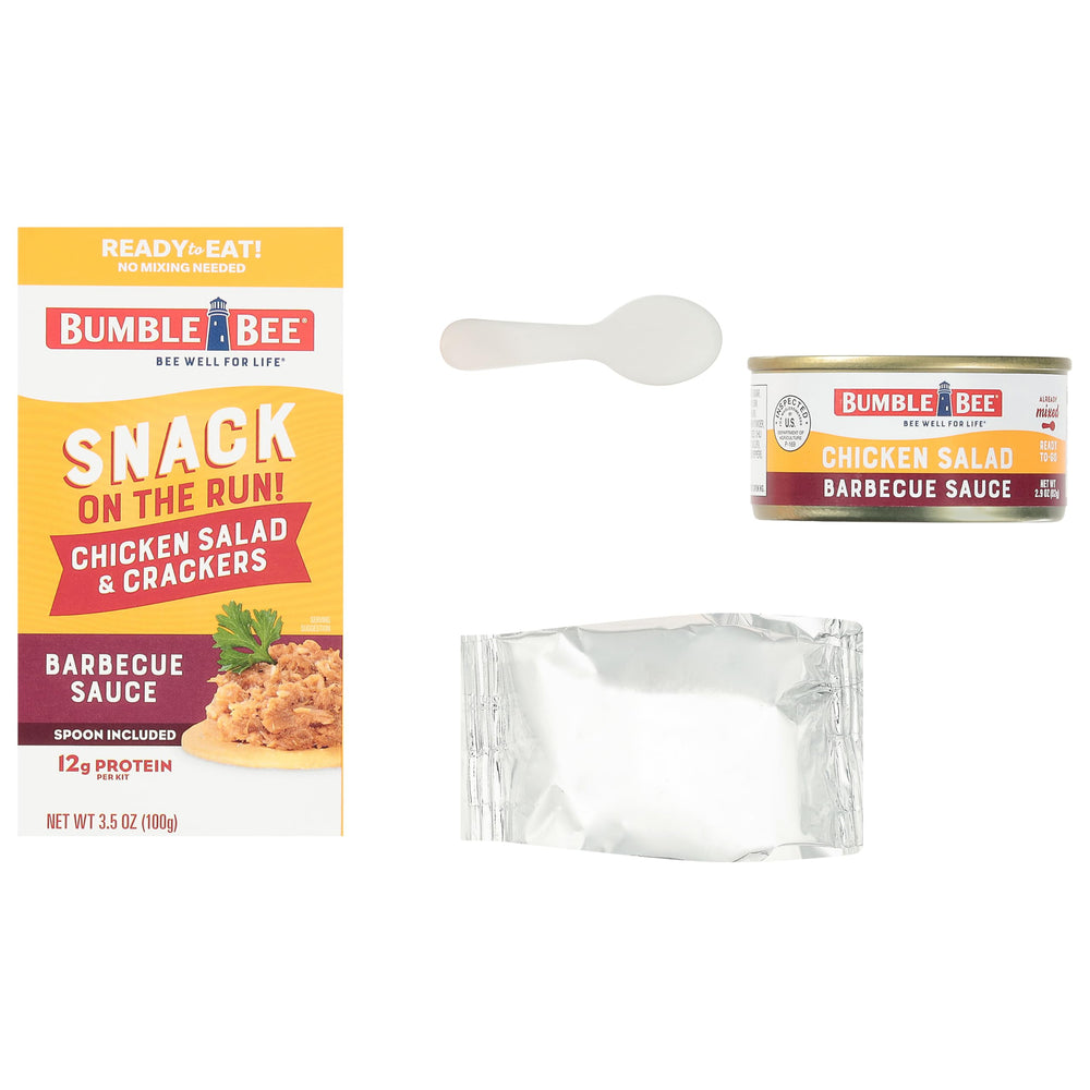 Bumble Bee kit at campsite showing durable, lightweight outdoor snacking