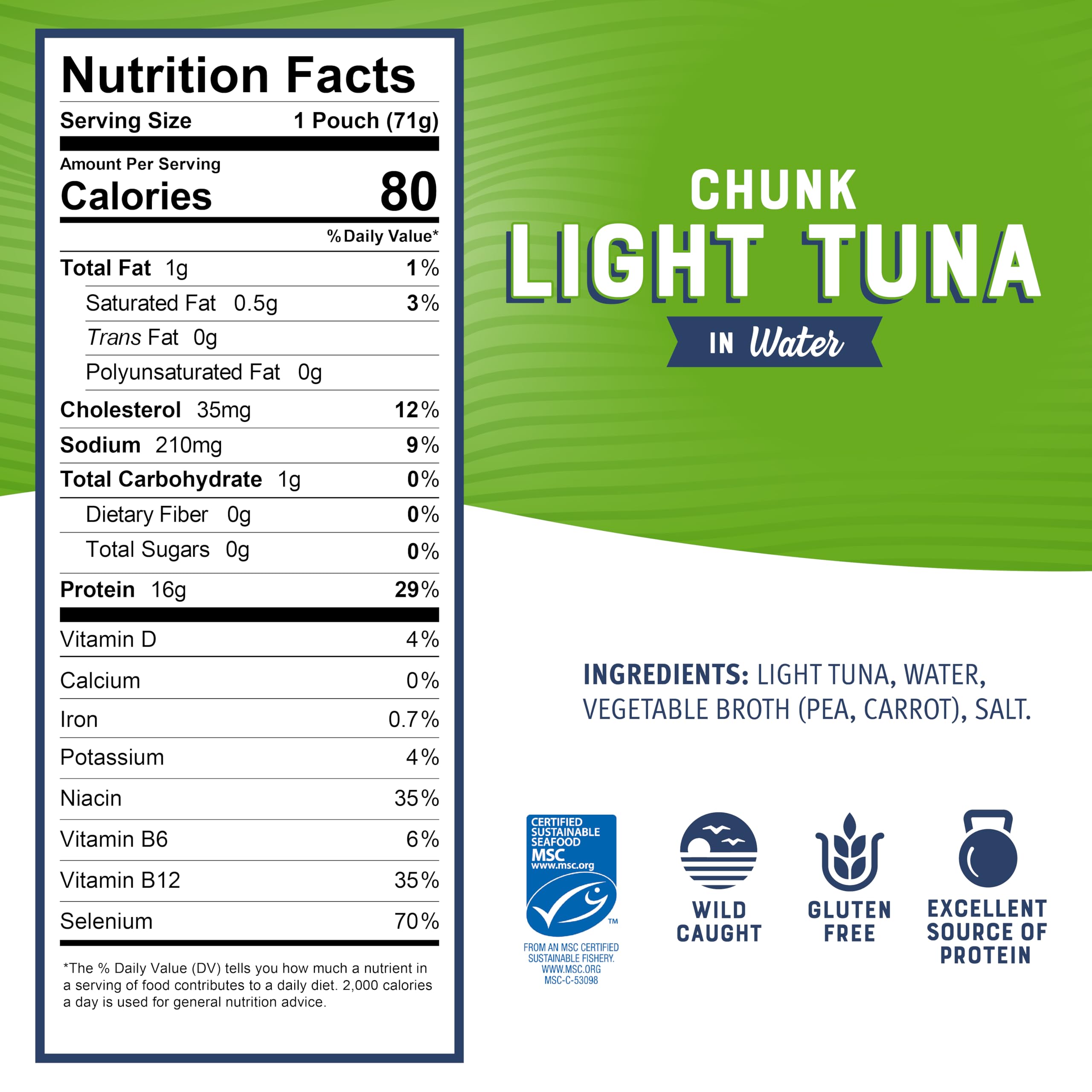 Bumble Bee close-up of tuna flakes highlighting flaky texture and protein