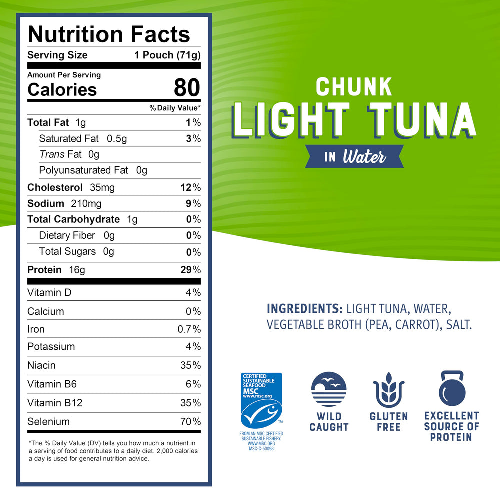 Bumble Bee close-up of tuna flakes highlighting flaky texture and protein