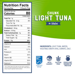 Bumble Bee close-up of tuna flakes highlighting flaky texture and protein