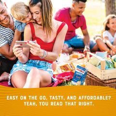 Bumble Bee close-up of cracker texture and buffalo chicken salad for flavor