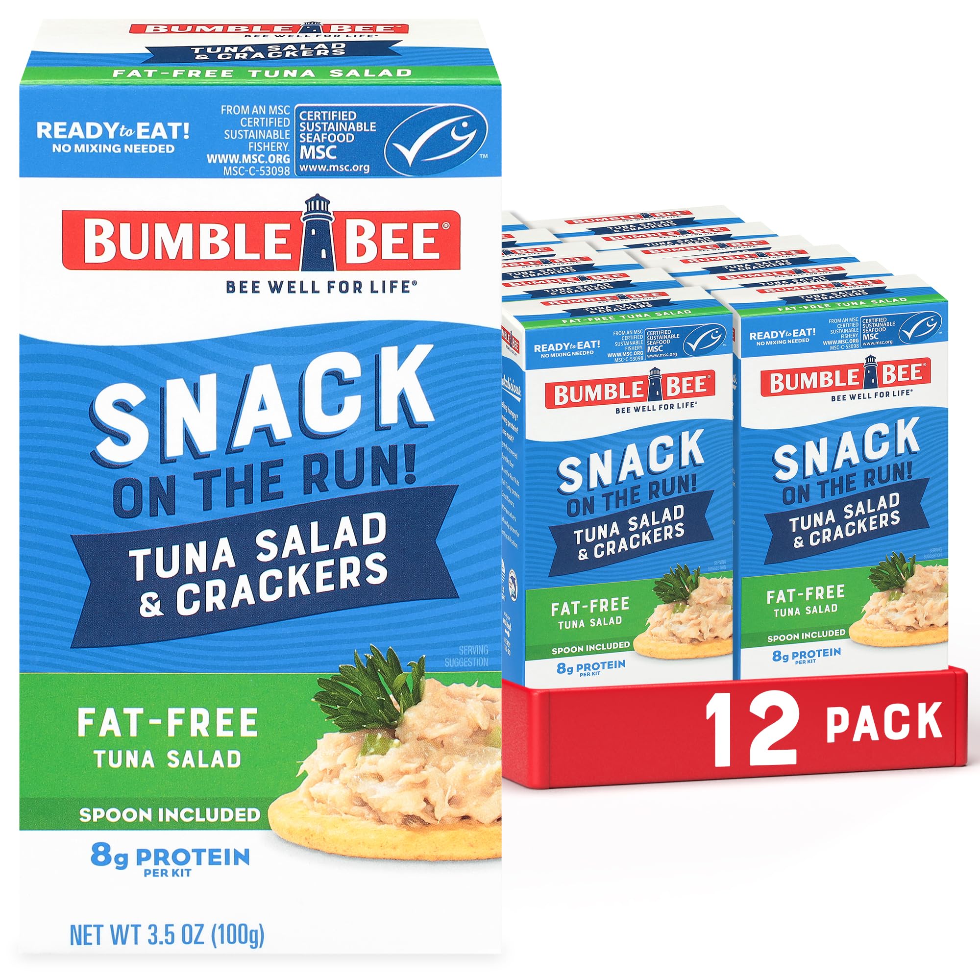 Bumble Bee front packaging showing tuna salad kit and convenience