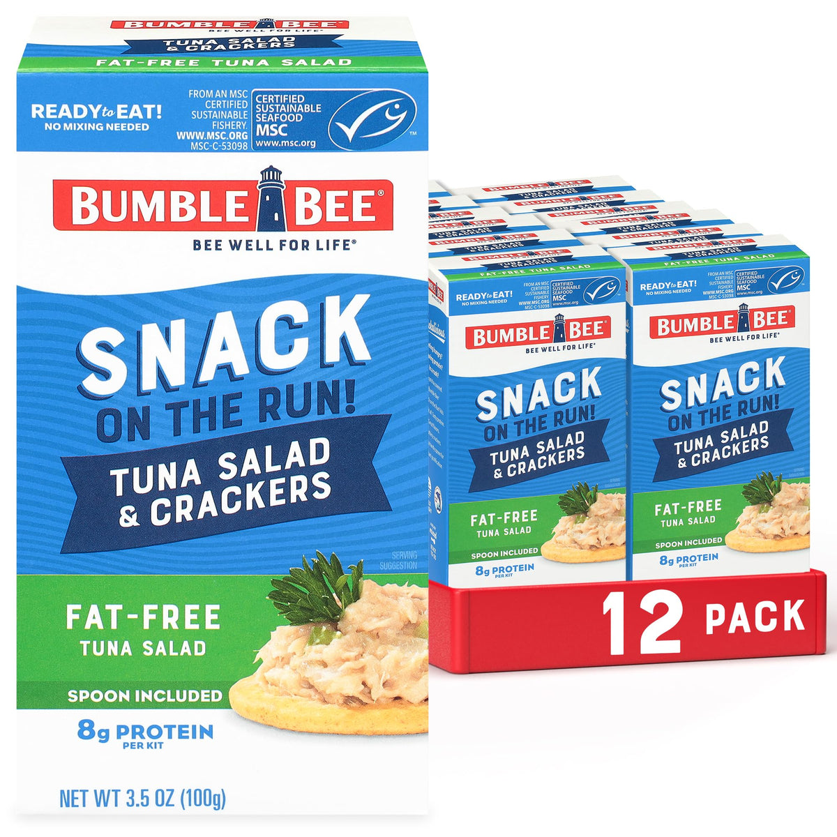 Bumble Bee front packaging showing tuna salad kit and convenience