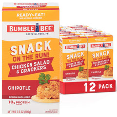 Bumble Bee front packaging showing chipotle chicken salad kit convenience
