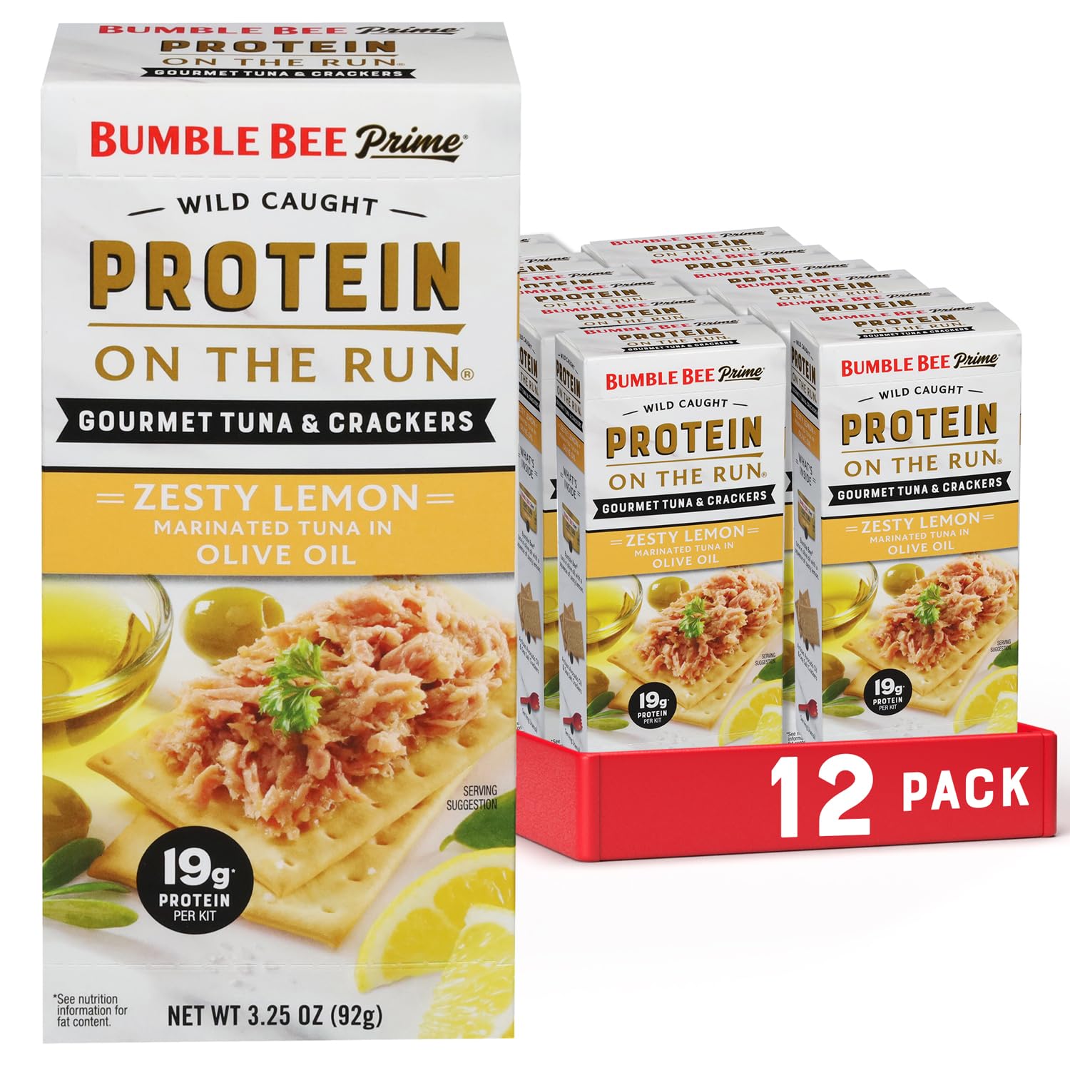 Bumble Bee front packaging showing kit benefits and 19g protein