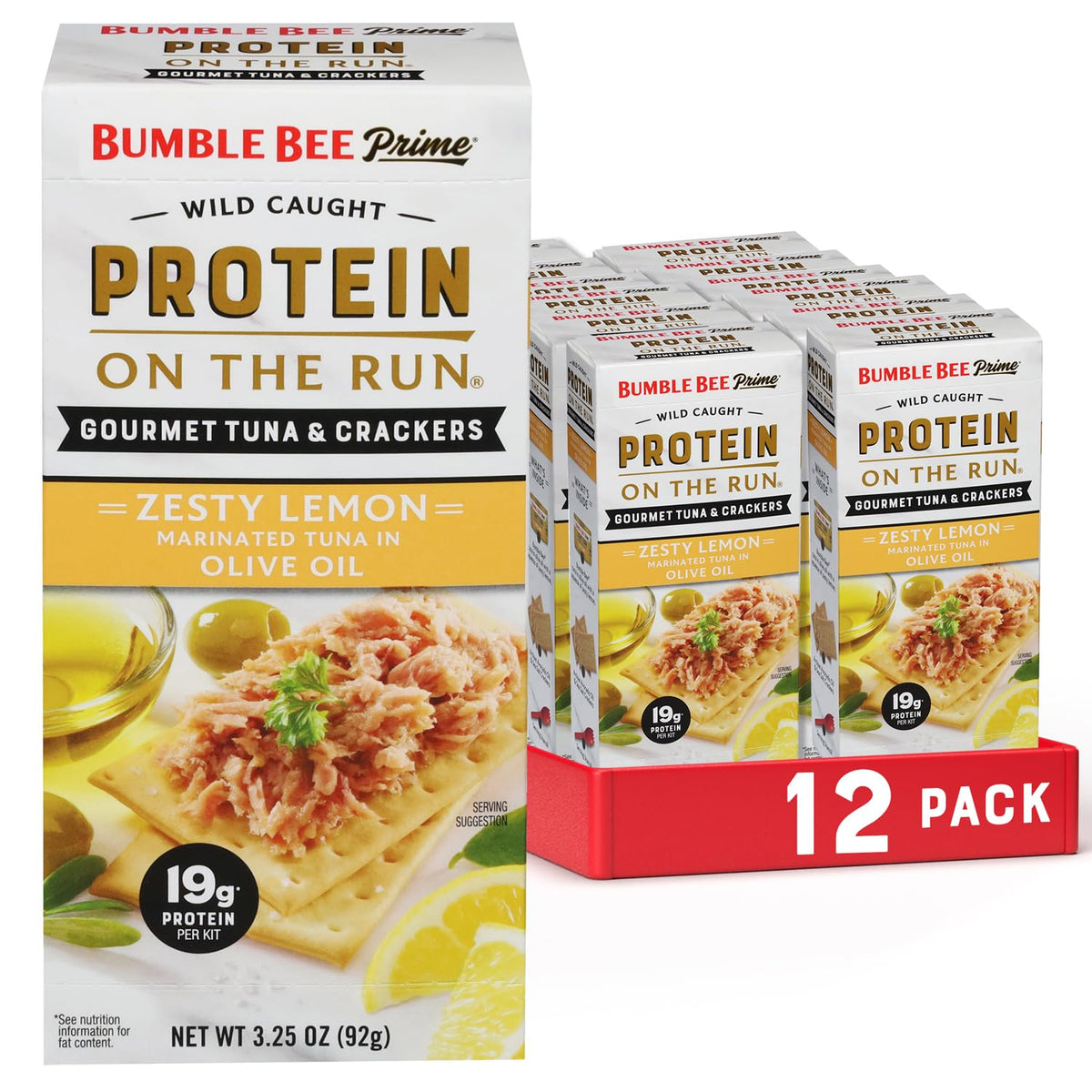 Bumble Bee front packaging showing kit benefits and 19g protein