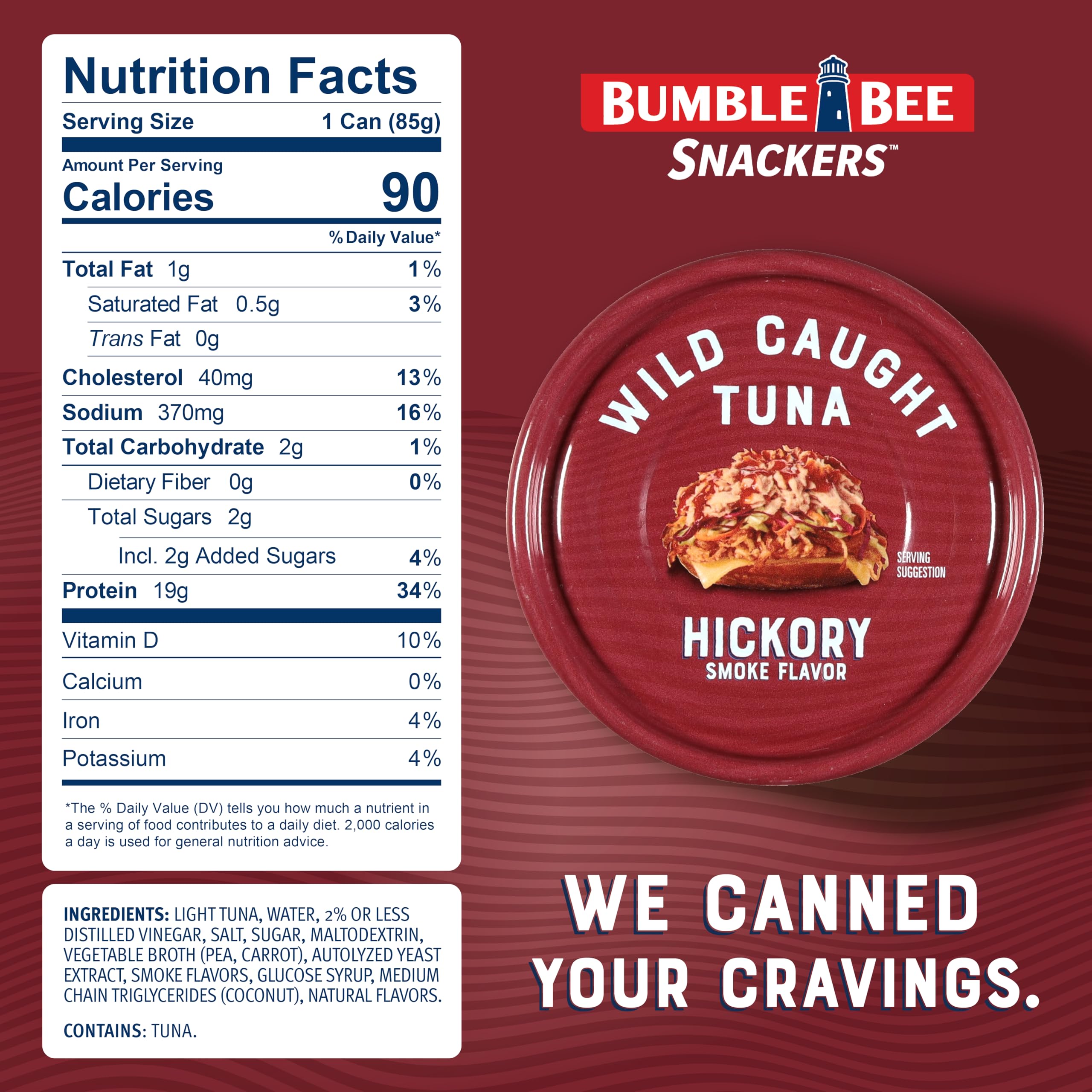 Bumble Bee open can with visible tuna chunks offering ready-to-eat convenience
