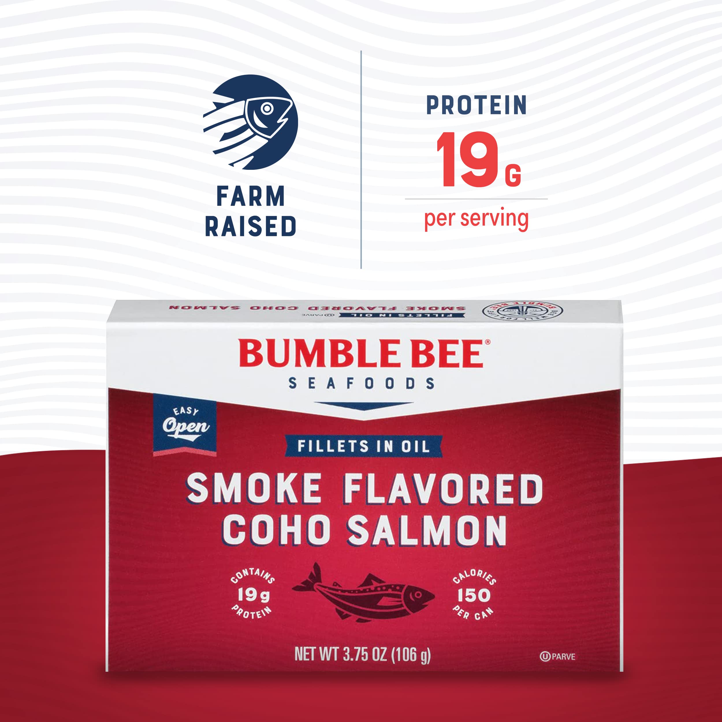 Bumble Bee open tin with oil-packed fillets, ready-to-serve convenience