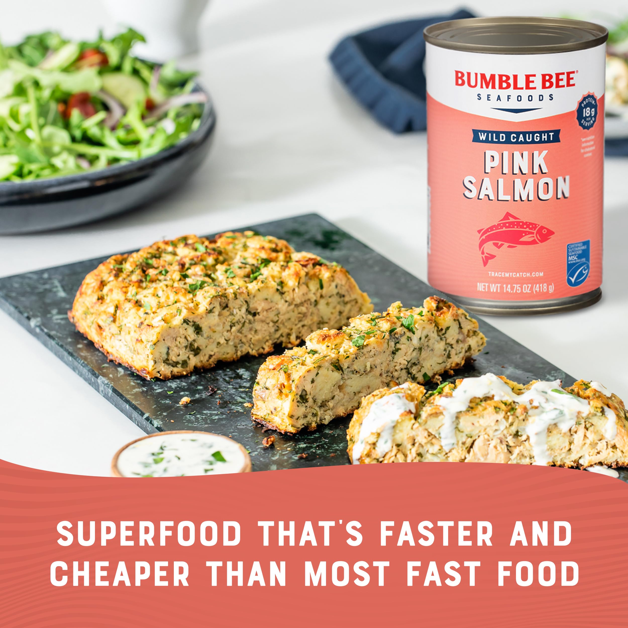 Bumble Bee prepared salmon tacos demonstrating versatility and fast dinner benefit